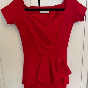 Red Chiara Boni dress